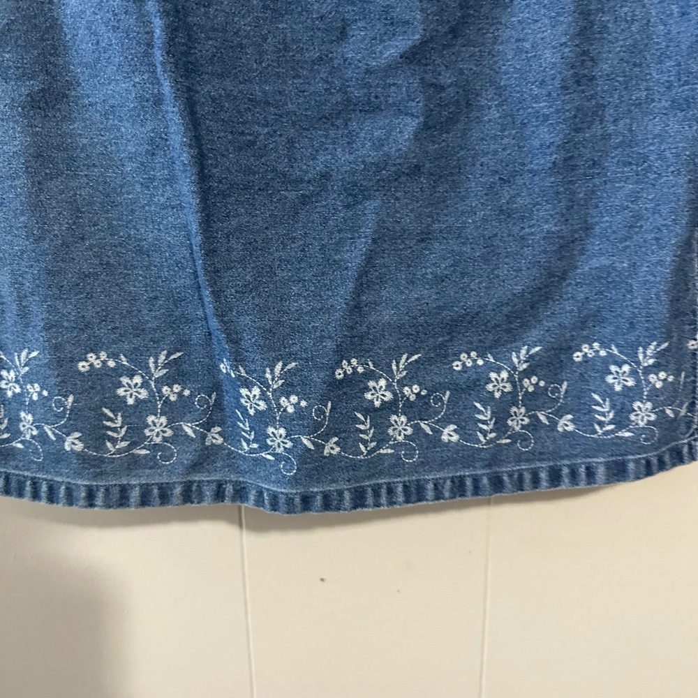 Vintage Style Denim Mini Skirt Size 14 - Picture 2 of 8